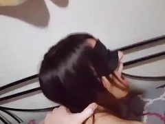 Carved wooden dildo brings the cunt on tours
