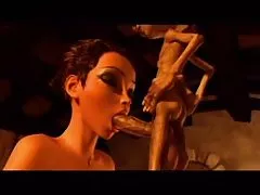 Titty fuck in the kitchen for pretty dream woman