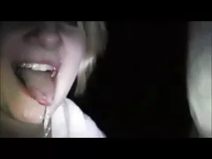 Black haired teen enjoys dildo fucking