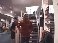 Pretty shemale Milf dangles her hanger